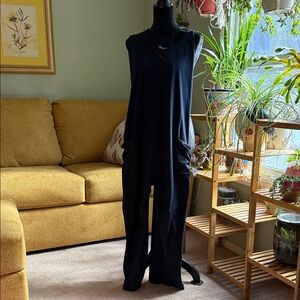 Elegant Navy Sleeveless Jumpsuit